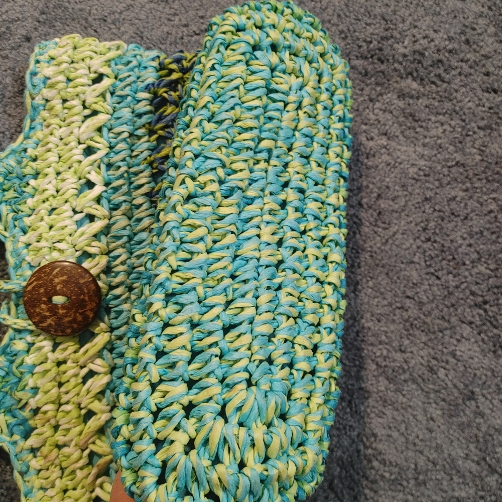 Capelli Multicolor Woven Tote Bag, Purse, Handbag - Picture 12 of 12